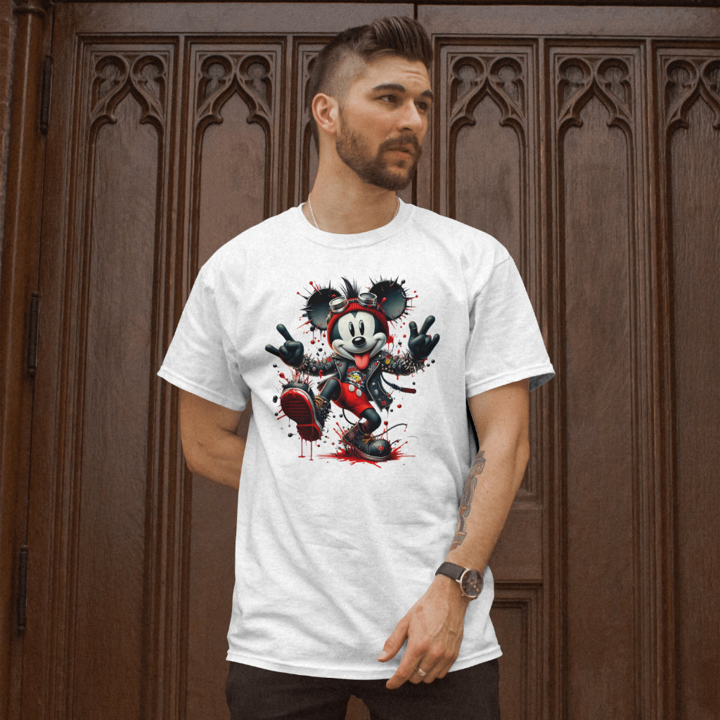 Unisex White Mickey Mouse Tee shirt.