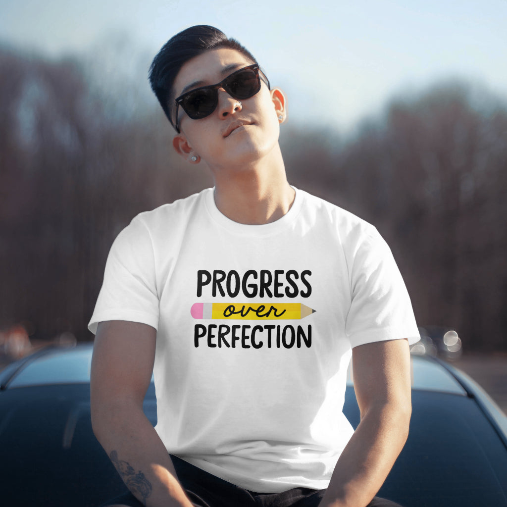 Progress Over Perfection Crew Neck Unisex tee shirt