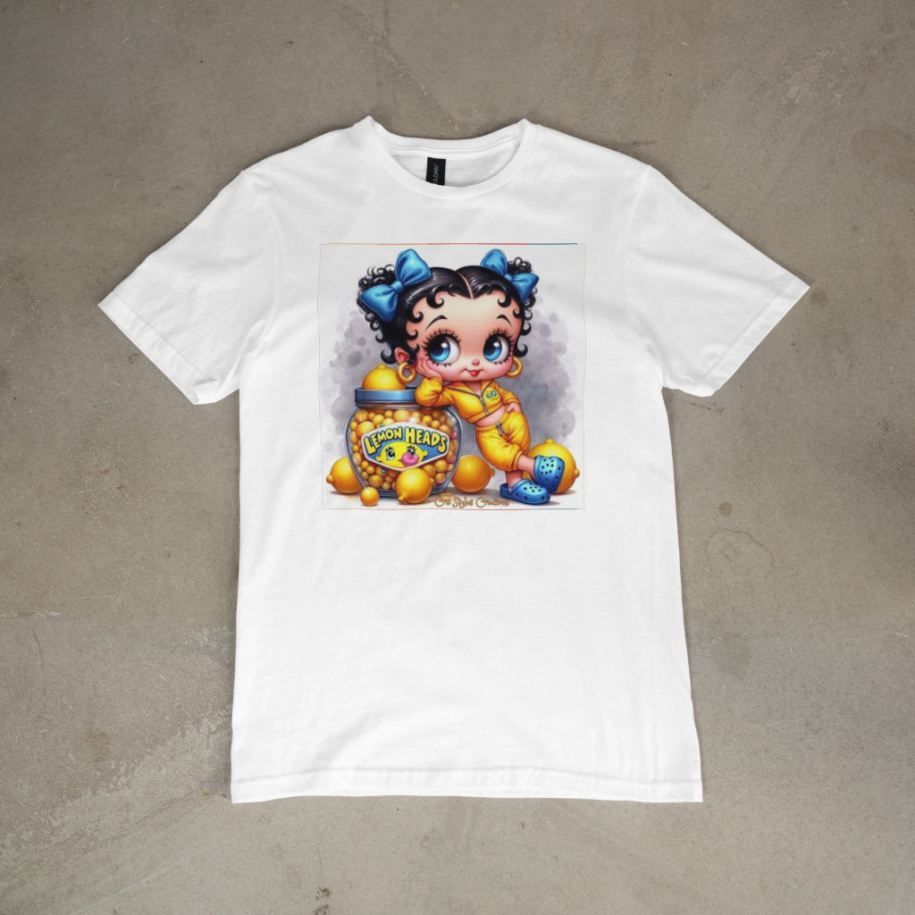 White Betty Boop Crew neck Teeshirt