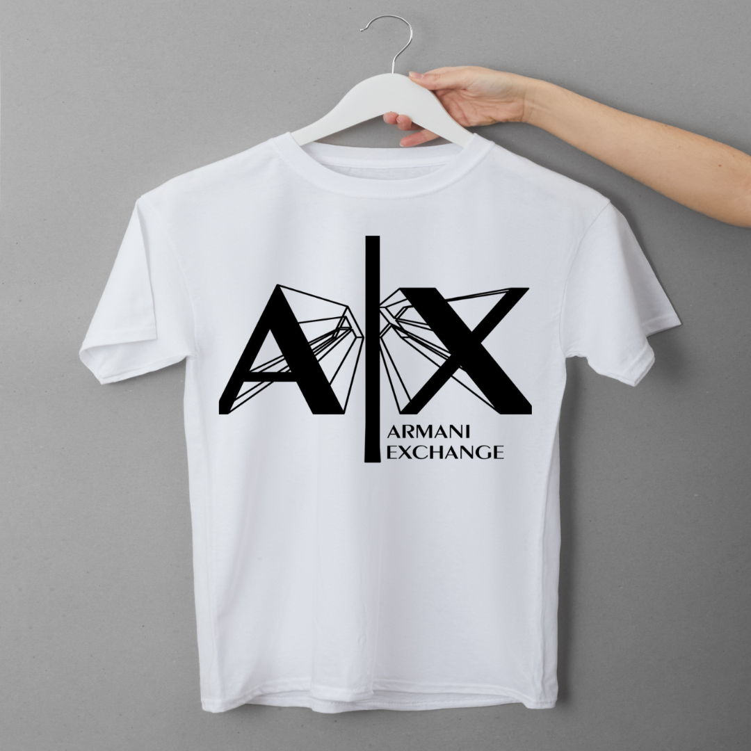 Effortlessly Elegant White Tee – Armani-Inspired Unisex Shirt