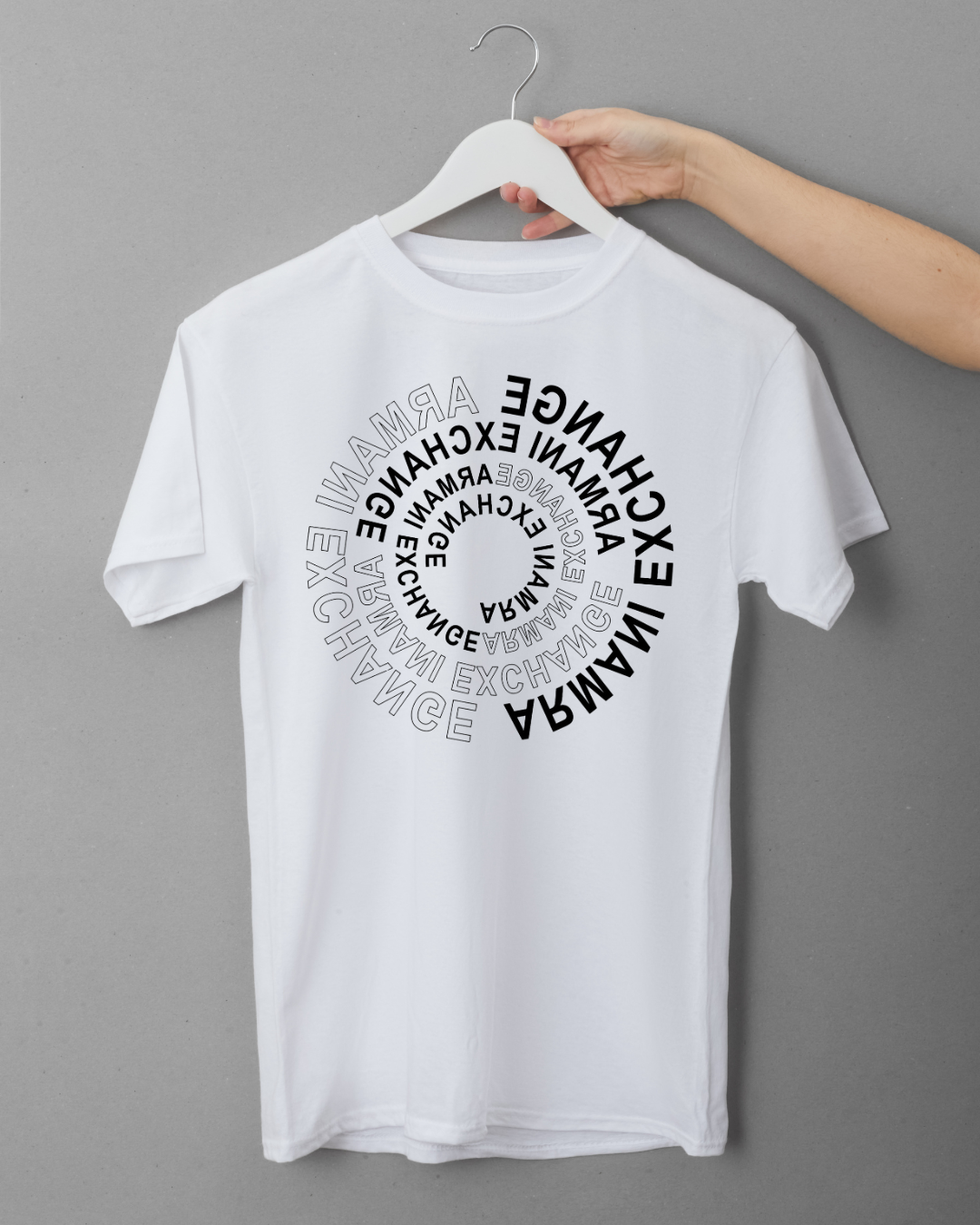 Iconic Armani Exchange Circular Logo Tee – Stylish Unisex Shirt