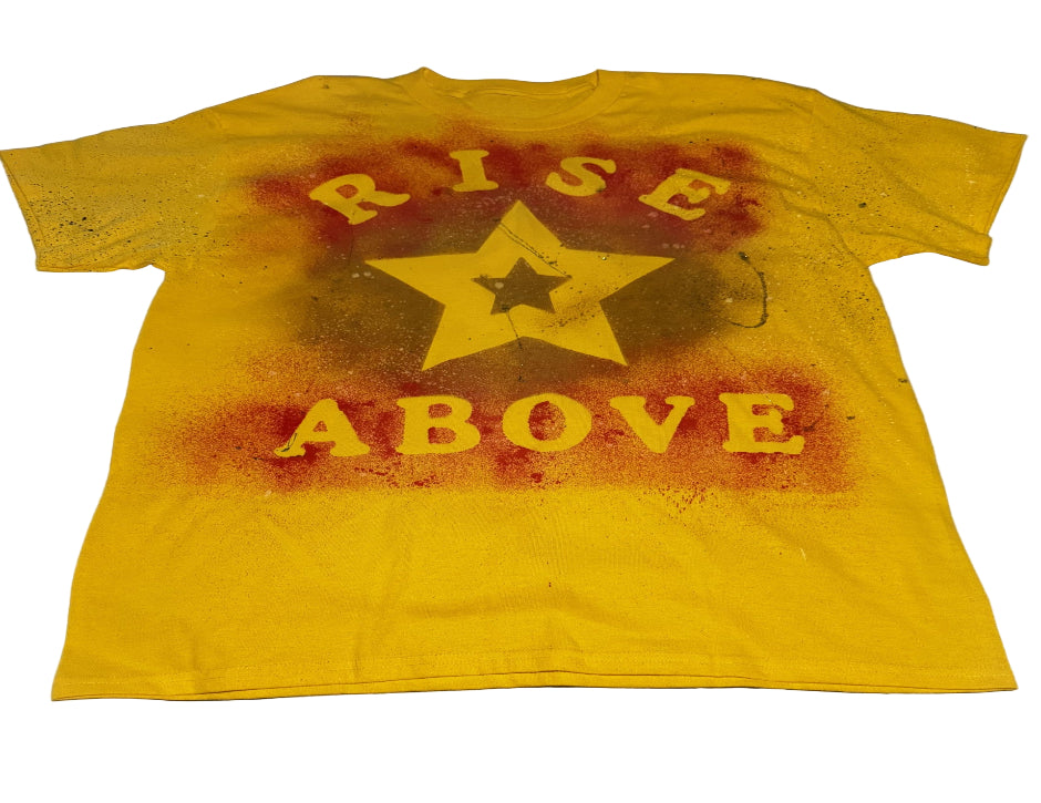“Rise Above Tee – Yellow Unisex T-Shirt”