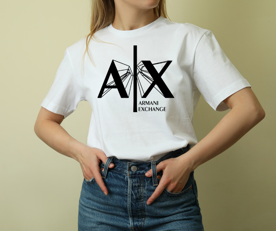 Effortlessly Elegant White Tee – Armani-Inspired Unisex Shirt