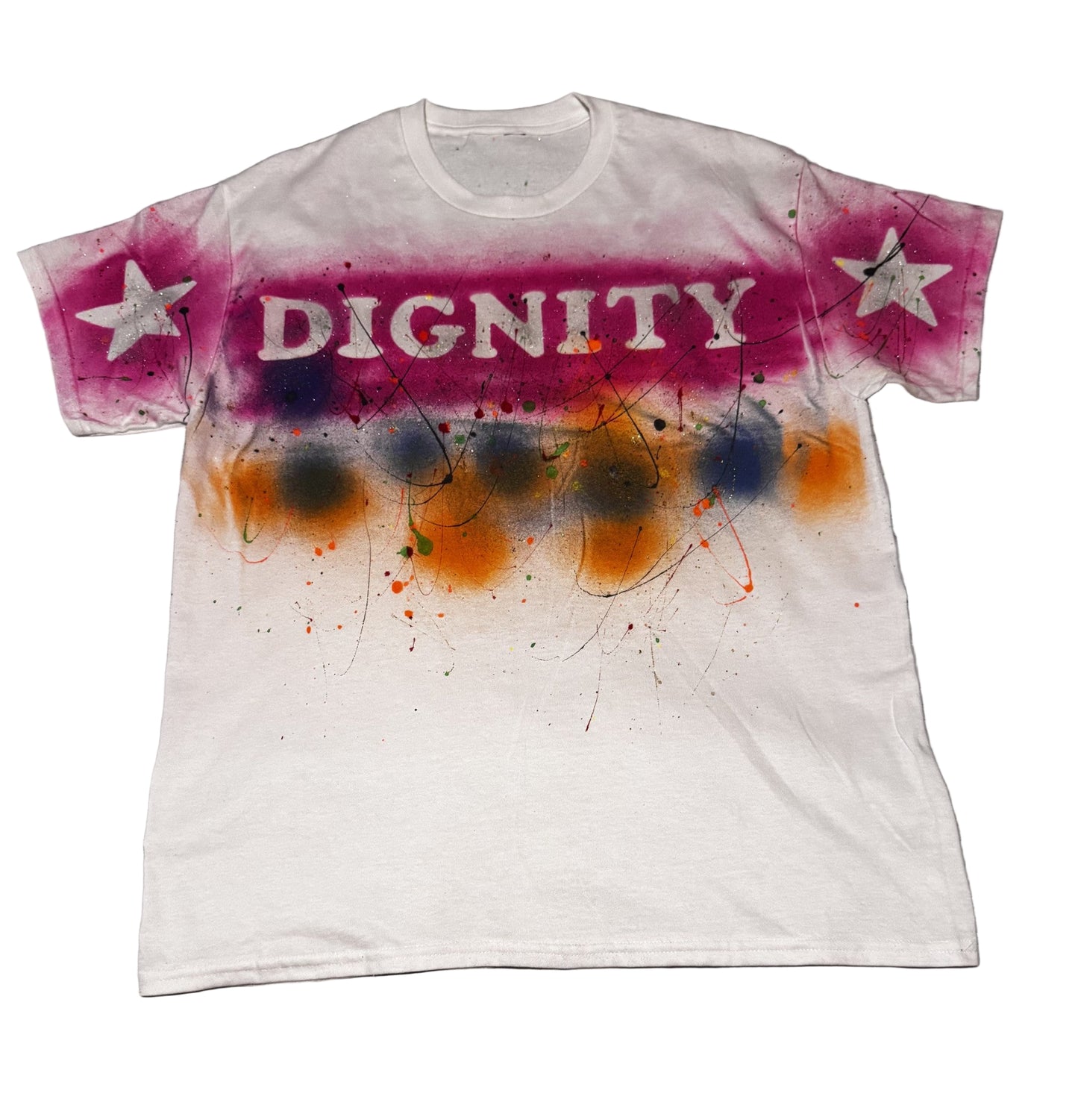 Women’s Dignity T-Shirt – White Classic Statement Piece.