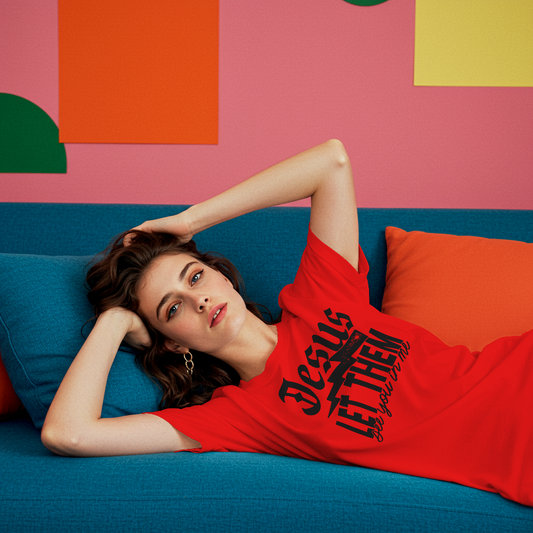 "Jesus Let Them See You In Me T-Shirt - Christian Faith Tee"