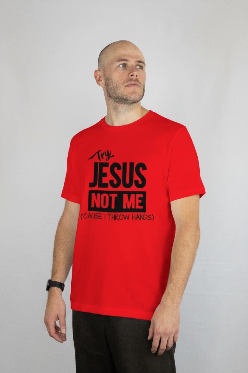 Red Shirt - Three Quarter Front View