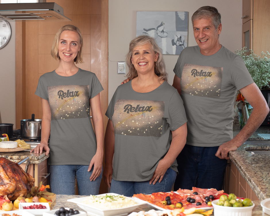 “Relax Tee – Charcoal Grey Unisex T-Shirt”